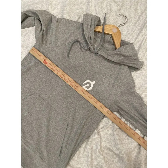 Outdoor Voices S Peloton Cloudknit Hoodie Pullover Sweatshirt Top Gray Heather - Picture 7 of 9